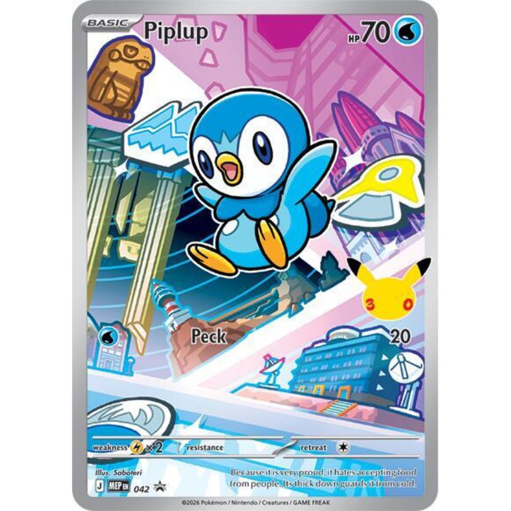 Piplup MEP 042 - MEP Black Star Promos