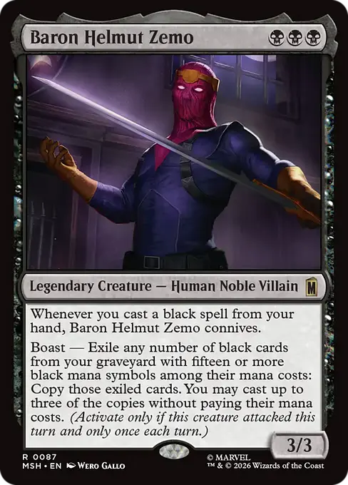 Baron Helmut Zemo - Marvel Super Heroes