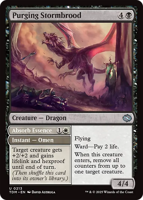 Purging Stormbrood // Absorb Essence - Tarkir: Dragonstorm
