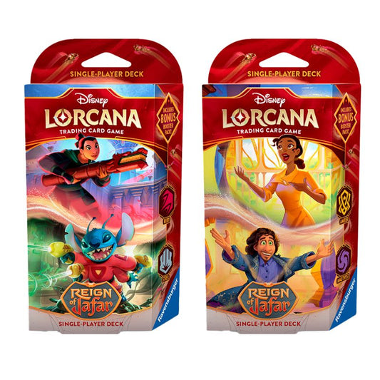 Disney Lorcana TCG - Reign of Jafar Starter Deck - Set (both Decks)