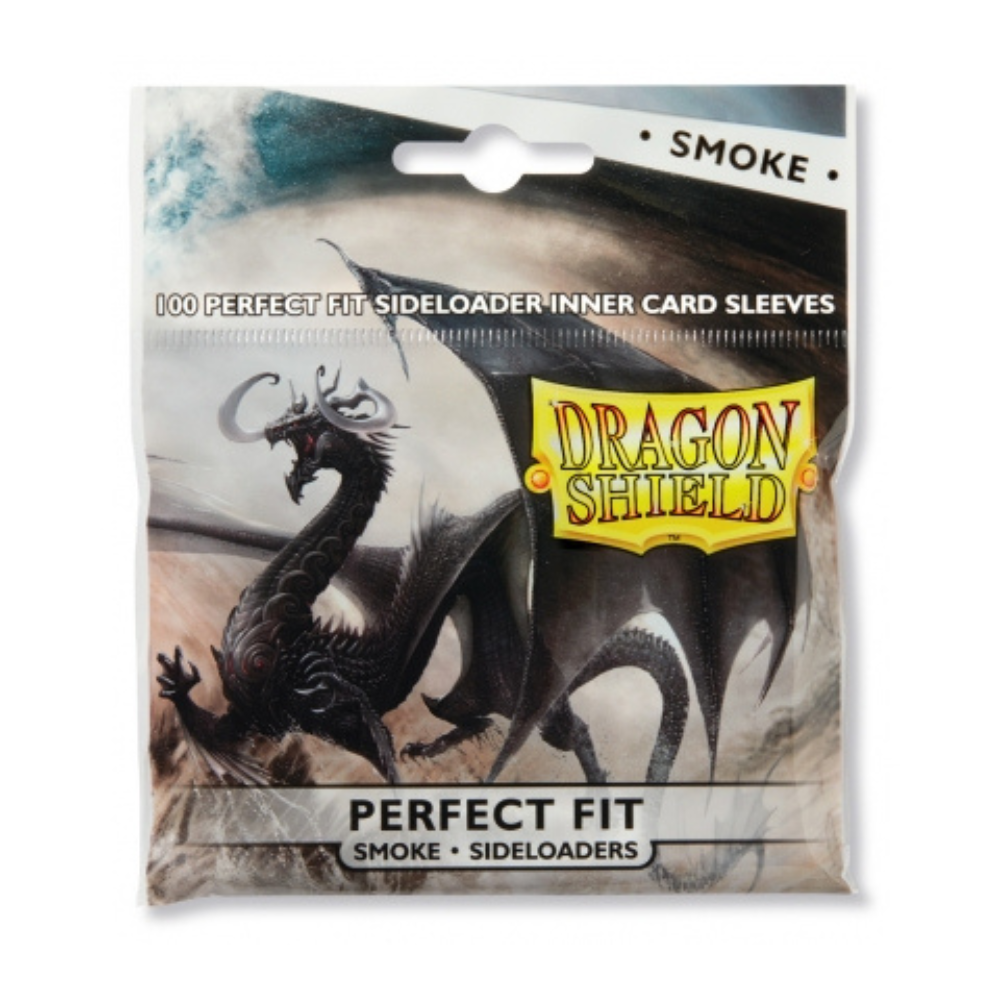 Dragon Shield - Standard Perfect Fit Sideloading Sleeves - Smoke (100 Sleeves)