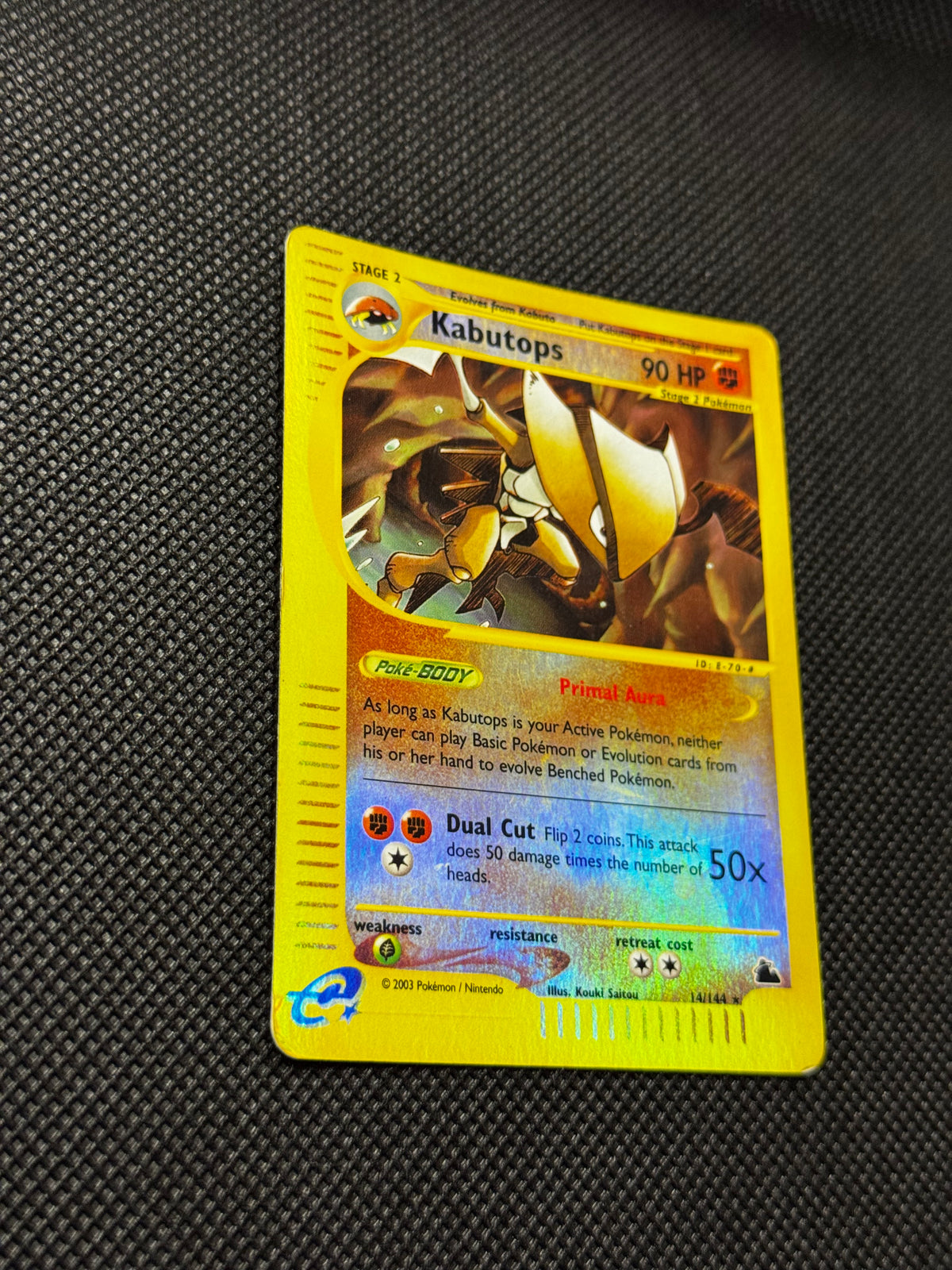 Kabutops 14/144 - Skyridge / Reverse Holo