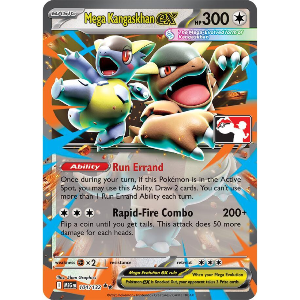 Mega Kangaskhan ex 104/132 - Prize Pack Series Eight