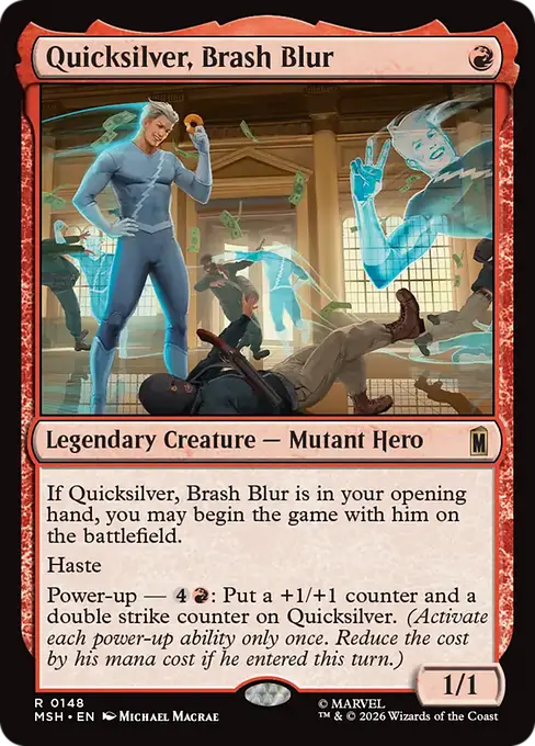 Quicksilver, Brash Blur - Marvel Super Heroes