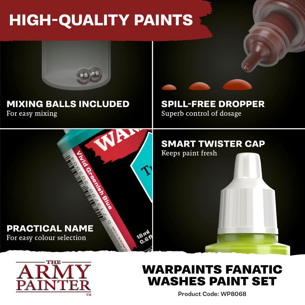 The Army Painter - Warpaints Fanatic: Washes Paint Set